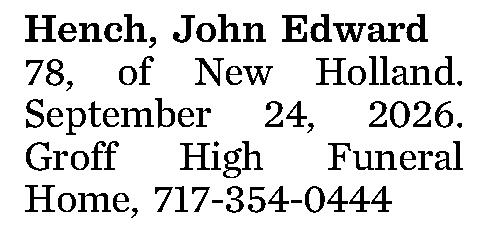 Hench, John Edward 