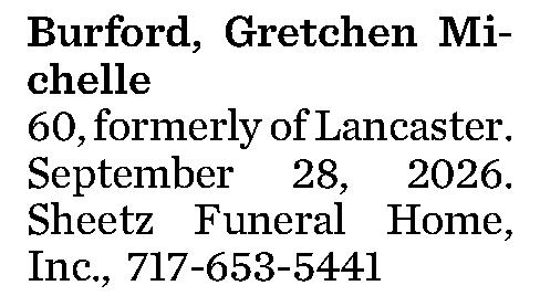 Burford, Gretchen Michelle 
