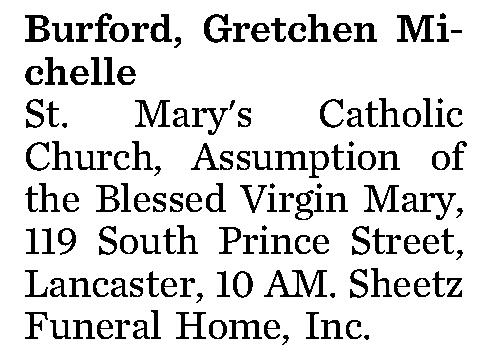 Burford, Gretchen Michelle 