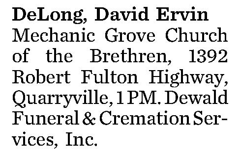 DeLong, David Ervin 