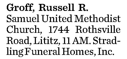 Groff, Russell R. 
