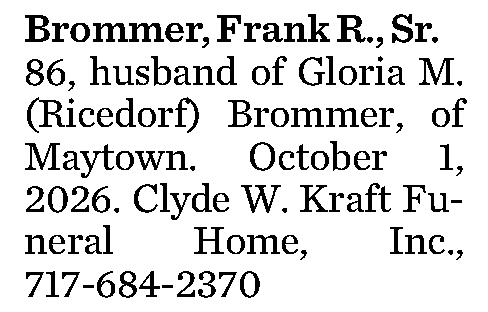 Brommer, Frank R., 