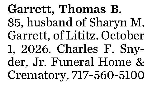 Garrett, Thomas B. 
