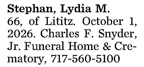 Stephan, Lydia M. 