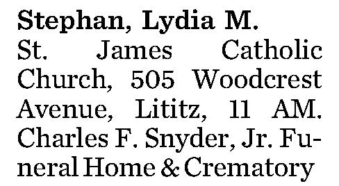 Stephan, Lydia M. 