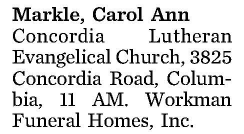 Markle, Carol Ann 