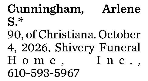 Cunningham, Arlene S.* 