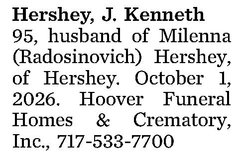 Hershey, J. Kenneth 