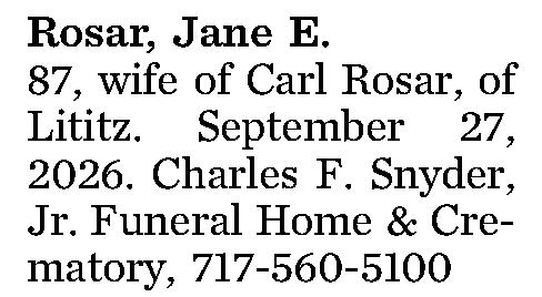 Rosar, Jane E. 