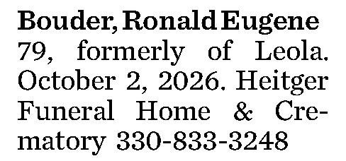 Bouder, Ronald Eugene 