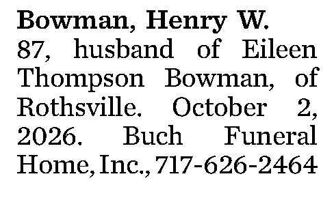 Bowman, Henry W. 