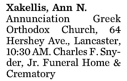 Xakellis, Ann N. 