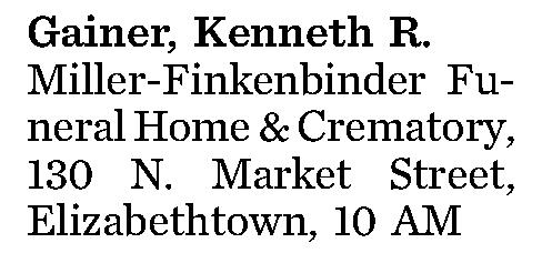 Gainer, Kenneth R. 