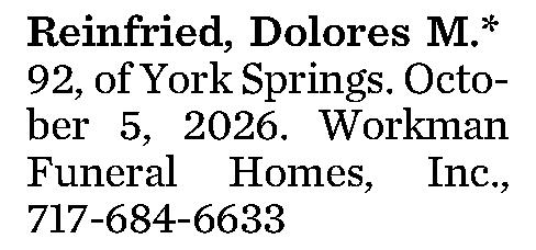 Reinfried, Dolores M.* 