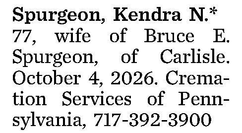 Spurgeon, Kendra N.* 