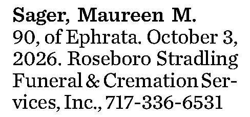 Sager, Maureen M. 