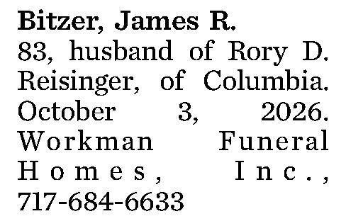 Bitzer, James R. 