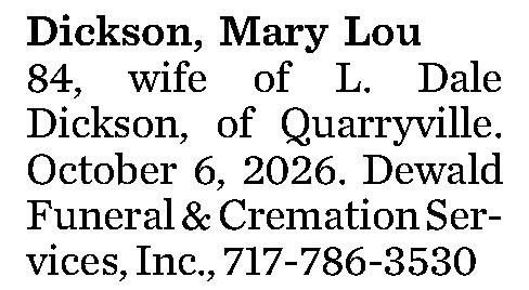 Dickson, Mary Lou 