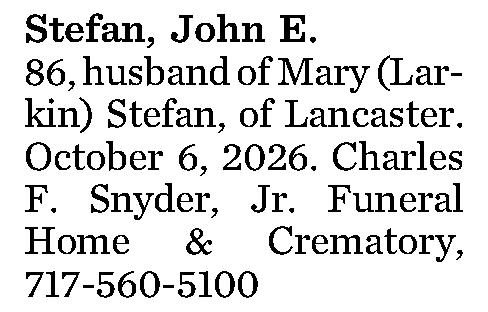 Stefan, John E. 