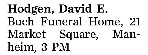 Hodgen, David E. 