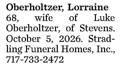 Oberholtzer, Lorraine  