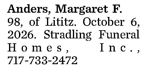Anders, Margaret F. 