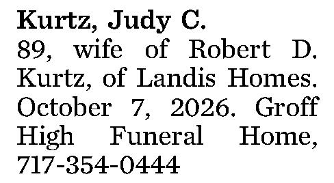 Kurtz, Judy C. 