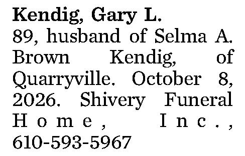 Kendig, Gary L. 