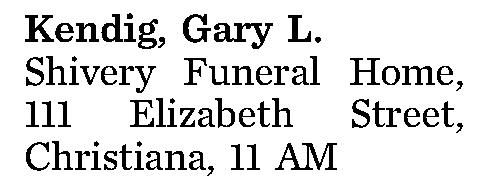 Kendig, Gary L. 