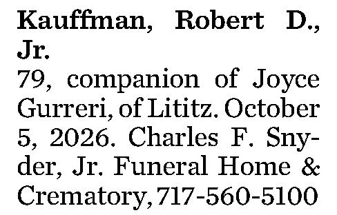 Kauffman, Robert D., 