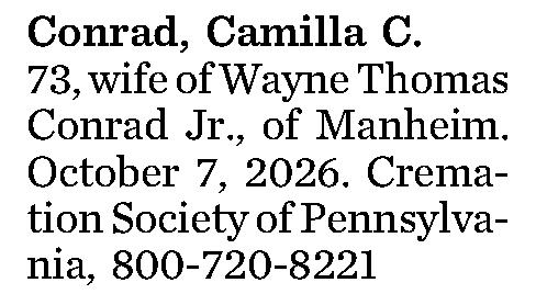 Conrad, Camilla C. 
