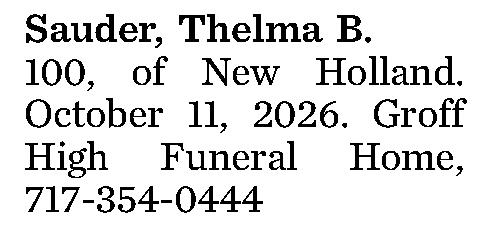 Sauder, Thelma B. 