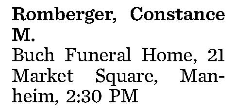 Romberger, Constance M. 