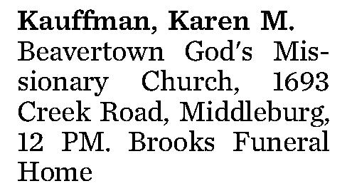 Kauffman, Karen M. 