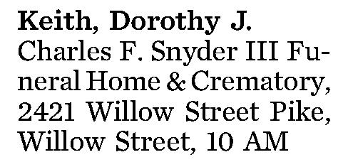 Keith, Dorothy J. 