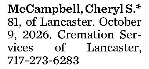 McCampbell, Cheryl S.* 
