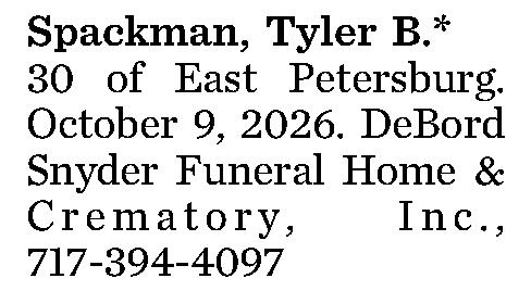 Spackman, Tyler B.* 