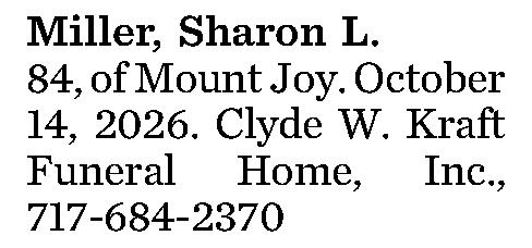 Miller, Sharon L. 