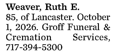 Weaver, Ruth E. 