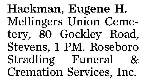 Hackman, Eugene H. 