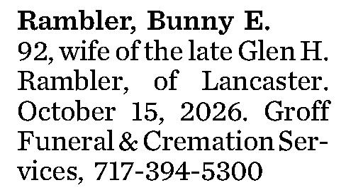 Rambler, Bunny E. 