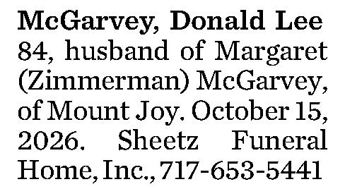 McGarvey, Donald Lee 