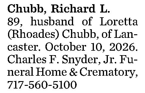 Chubb, Richard L. 
