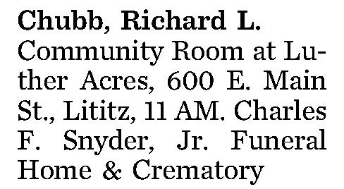 Chubb, Richard L. 