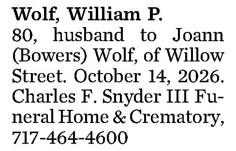 Wolf, William P. 