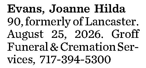 Evans, Joanne Hilda 