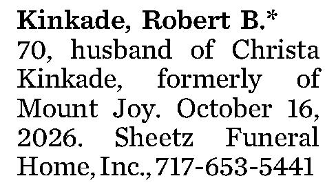 Kinkade, Robert B.* 