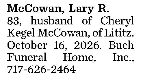 McCowan, Lary R. 