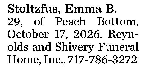 Stoltzfus, Emma B. 