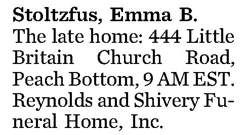 Stoltzfus, Emma B. 